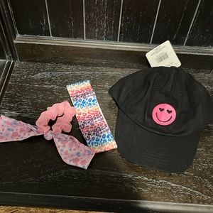 Hat, Hair tie and Headband bundle
